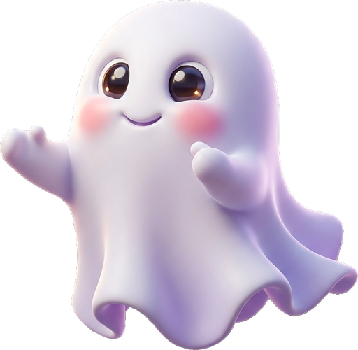 Cute 3D Ghost